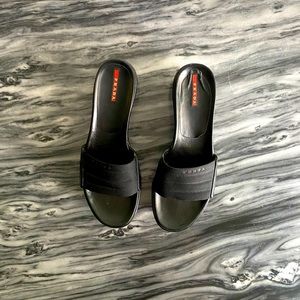 Prada Platform Slide Sandal